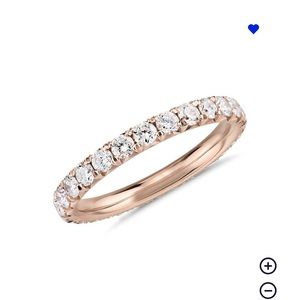 French Pavé Diamond Eternity Ring